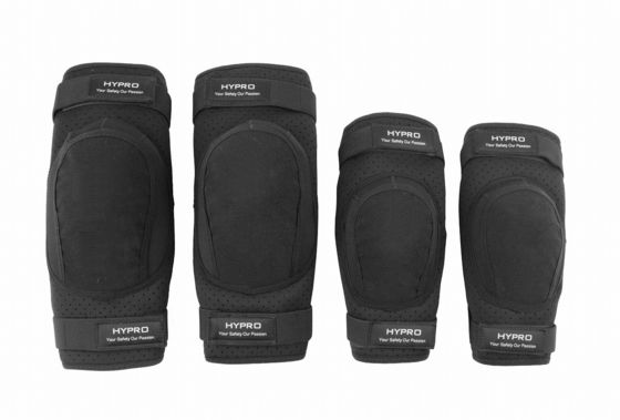 Soft Pads Skiing Knee Pad and Elbow Pad Four Pack Pad Set Black